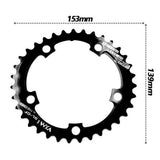Max Bike Chainring  35T/50T 110 BCD 9-11 Speed Chain Ring Chainwheel Black 35T