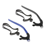 Max Maxb Diving Swimming Center Snorkel Silicone Breathing Tube with Head Strap Blue