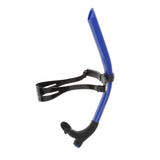 Max Maxb Diving Swimming Center Snorkel Silicone Breathing Tube with Head Strap Blue