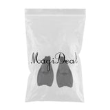 Max Maxb Diving Snorkeling Fins Full Foot Flipper Shoes for Women Men Travel Black L