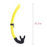 Max Maxb Diving Swimming Center Snorkel Silicone Breathing Tube Mouthpiece Yellow