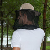 Max Mesh Net Hat Head Face Cover Anti Mosquito Camping Fishing Cap Camo Brown