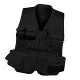 Maxbell Multi Pocket Mesh Vest Photography Hunting Fishing Jacket Gilet Black M