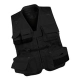 Maxbell Multi Pocket Mesh Vest Photography Hunting Fishing Jacket Gilet Black M