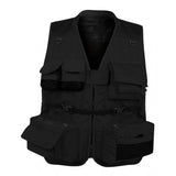 Maxbell Multi Pocket Mesh Vest Photography Hunting Fishing Jacket Gilet Black M
