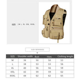 Max Multi Pocket Photography Hunting Fishing Vest Jacket Waistcoat Gray XXL