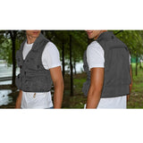 Max Multi Pocket Photography Hunting Fishing Vest Jacket Waistcoat Gray XXL