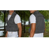 Max Multi Pocket Photography Hunting Fishing Vest Jacket Waistcoat Gray XXXL