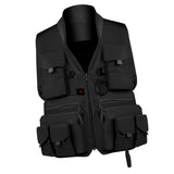 Max Multi Pocket Photography Hunting Fishing Vest Jacket Waistcoat Black XL