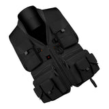 Max Multi Pocket Photography Hunting Fishing Vest Jacket Waistcoat Black XL