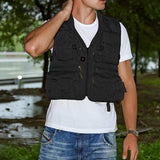 Max Multi Pocket Photography Hunting Fishing Vest Jacket Waistcoat Black XL