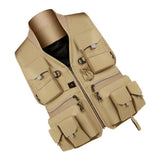Max Maxb Multi Pocket Photography Hunting Fishing Vest Jacket Waistcoat Khaki L