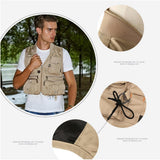 Max Maxb Multi Pocket Photography Hunting Fishing Vest Jacket Waistcoat Khaki L