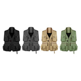 Max Maxb Multi Pocket Photography Hunting Fishing Vest Jacket Waistcoat Khaki XL