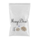 Maxbell 100 Sets Copper Eyelets with Washers & Setter for Canvas Leather Craft