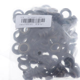 Maxbell 100 Pair Copper Eyelets with Washer Grommet for Leather Craft Canvas  Black