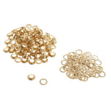 Maxbell 100 Pair Copper Eyelets with Washer Grommet for Leather Craft Canvas  Golden