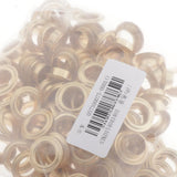 Maxbell 100 Pair Copper Eyelets with Washer Grommet for Leather Craft Canvas  Golden