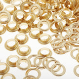 Maxbell 100 Pair Copper Eyelets with Washer Grommet for Leather Craft Canvas  Golden