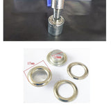 Maxbell 100 Pair Copper Eyelets with Washer Grommet for Leather Craft Canvas  Sliver