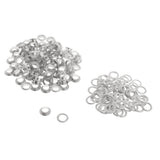 Maxbell 100 Pair Copper Eyelets with Washer Grommet for Leather Craft Canvas  Sliver