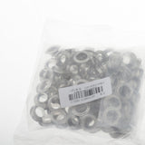 Maxbell 100 Pair Copper Eyelets with Washer Grommet for Leather Craft Canvas  Sliver