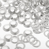 Maxbell 100 Pair Copper Eyelets with Washer Grommet for Leather Craft Canvas  Sliver