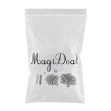 Maxbell 50 Pair Copper Eyelets with Washers & Setter for Clothes Leather Canvas
