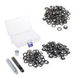 Maxbell 50 Pair Copper Eyelets with Washers & Setter for Clothes Leather Canvas