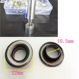 Maxbell 50 Pair Copper Eyelets with Washers & Setter for Clothes Leather Canvas