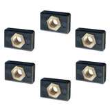 Max 6pcs M6 Copper Nut Nutsert Nylon Hardware for Kayak Boat Mariner Trail Rail
