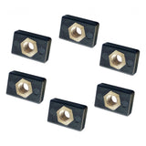 Max 6pcs M6 Copper Nut Nutsert Nylon Hardware for Kayak Boat Mariner Trail Rail