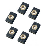 Max 6pcs M6 Copper Nut Nutsert Nylon Hardware for Kayak Boat Mariner Trail Rail