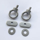 Max 2pcs Kayak Track Mounting Tie Down Eyelet Nut Nutsert Hardware Leash Holder