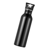 Max Stainless Steel Sports Water Bottle Cycling Hiking Flask Suck Top Black
