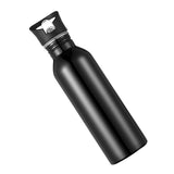 Max Stainless Steel Sports Water Bottle Cycling Hiking Flask Suck Top Black