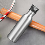 Max Stainless Steel Sports Water Bottle Cycling Hiking Flask Suck Top Sliver