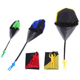Maxbell Hand Throwing Parachute Outdoor Sports Kid Flying Trow Toy Game  Red