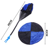 Maxbell Hand Throwing Parachute Outdoor Sports Kid Flying Trow Toy Game  Red