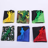 Maxbell Hand Throwing Parachute Outdoor Sports Kid Flying Trow Toy Game  Green