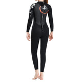 Maxbell Women 1.5mm Diving Wetsuit Long Sleeve Wet Suit Jumpsuit Full Body Suit S