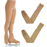 Maxbell Figure Ice Skating Tights Girl Women Skate Buckled Leggings Crystal 5-8