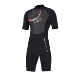 Maxbell 1Piece Men 1.5mm Diving Wetsuit One-Piece Short Sleeve Wet Suit Jumpsuit XL