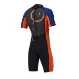 Maxbell Men 1.5mm Diving Wetsuit One-Piece Short Sleeve Wet Suit Jumpsuit Shorts L