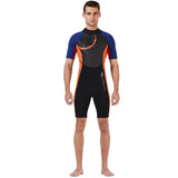 Maxbell Men 1.5mm Diving Wetsuit One-Piece Short Sleeve Wet Suit Jumpsuit Shorts XL