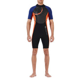 Maxbell Men 1.5mm Diving Wetsuit One-Piece Short Sleeve Wet Suit Jumpsuit Shorts XL