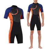 Maxbell Men 1.5mm Diving Wetsuit One-Piece Short Sleeve Wet Suit Jumpsuit Shorts XL