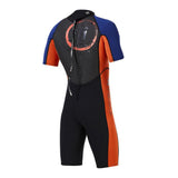 Maxbell Men 1.5mm Diving Wetsuit One-Piece Short Sleeve Wet Suit Jumpsuit Shorts XXL