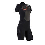 Maxbell Women One-piece Wetsuit Back Zip Diving Swimwear Dive Suit Jumpsuit Short L