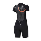 Maxbell Women One-piece Wetsuit Back Zip Diving Swimwear Dive Suit Jumpsuit Short L